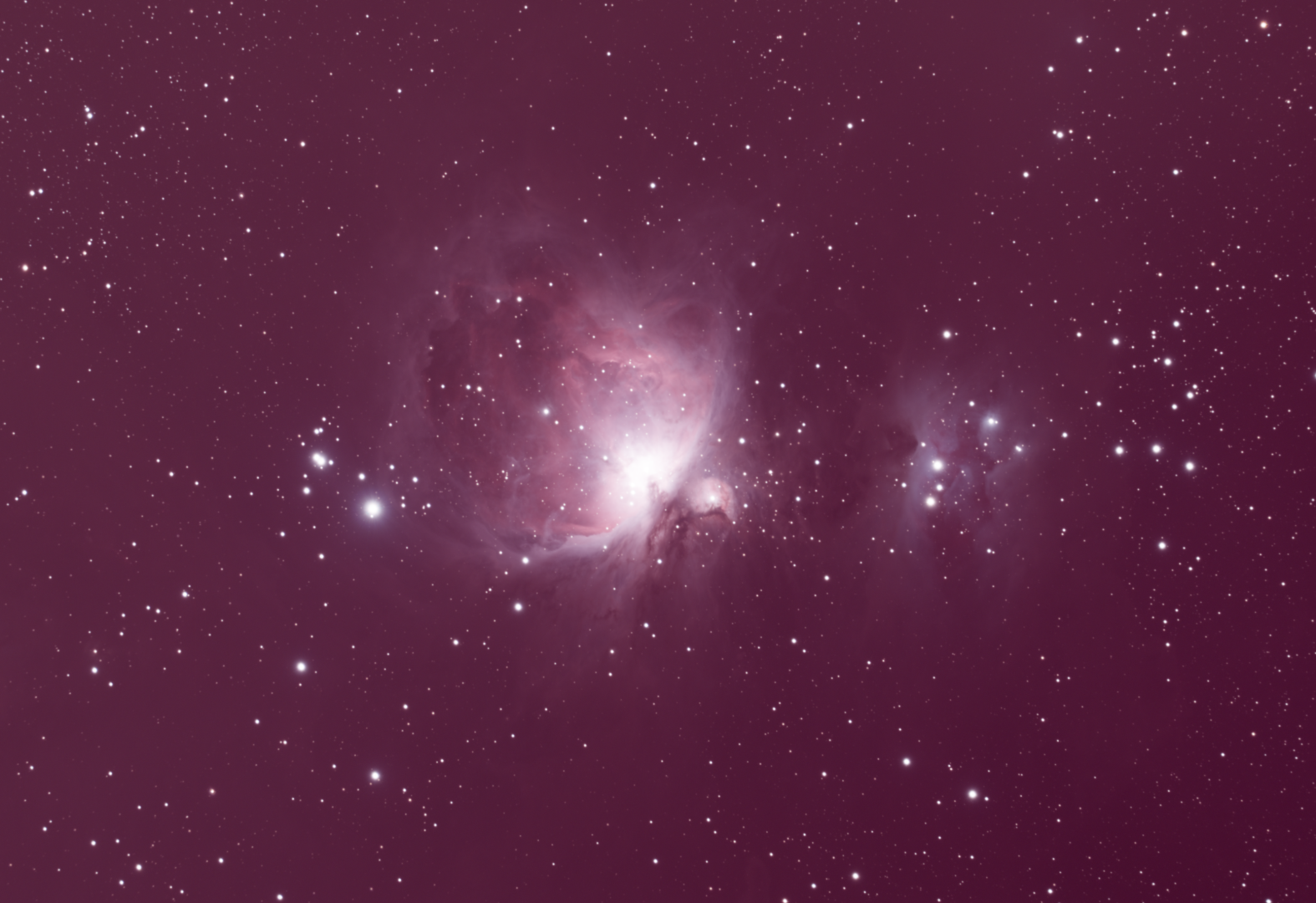 M42 - Brute d'empilement - Histogramme